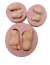 Molde de Silicone - Kit com 03 Pares de Pés