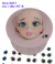 Molde de Silicone - Kit Rosto Doll 02 de 5cm + Olhos Resinados 437P