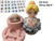 Molde de Silicone - Kit Boneca Nina 10cm + Olhos Resinados 382P