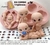 Molde de Silicone - Kit Bonecos Unissex Trigêmeos 10cm + Chupetas + Olhos Resinados Variados na internet