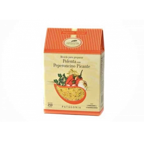 MEZCLA PARA PREPARAR POLENTA CON PEPERONCINO PICANTE - 250GR - VALLE VERDE