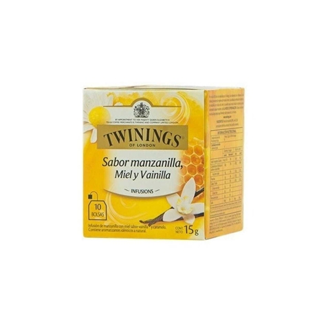 TE SABOR MANZANILLA MIEL Y VAINILLA 10 SAQUITOS - 15GR - TWININGS