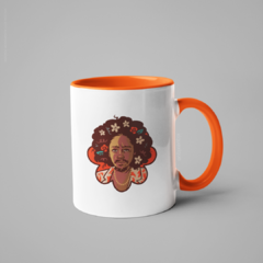 Caneca Chico César alça e interior coloridos