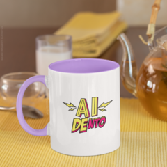 Caneca Ai Dento alça e interior coloridos - comprar online