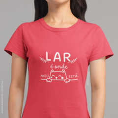 Imagem do Camiseta Lar é Onde Meu Gato Está
