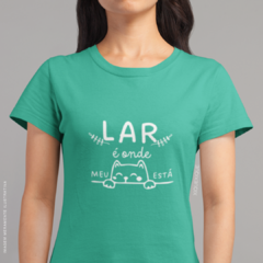 Camiseta Lar é Onde Meu Gato Está