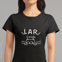 Camiseta Lar é Onde Meu Gato Está - comprar online