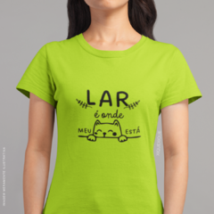 Camiseta Lar é Onde Meu Gato Está - comprar online