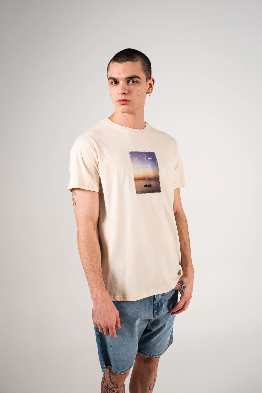 Narrow Natured Reg Tee - 01007-242 thumbnail 3