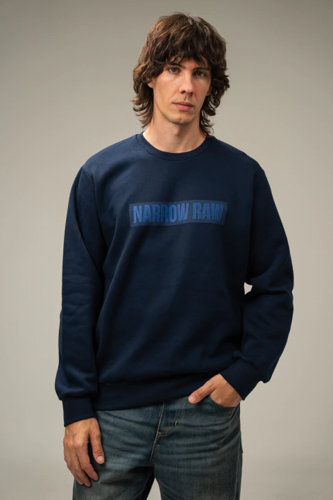 NARROW RAW OPTICAL ILLUSION REG SWEATSHIRT - 08002-261