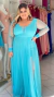 Vestido Carol Longo Azul Tiffany Manga Longa - ♡ Atelie Danieli Jeniffer |  Vestidos de Festa