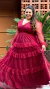 Vestido Longo Manga Longa Três Maria Marsala Plus Size - ♡ Atelie Danieli Jeniffer |  Vestidos de Festa