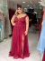 Vestido Ombro A Ombro Marsala Com Fenda Isabelly - comprar online