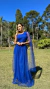 Vestido Longo Azul Royal Rafa Alça Nula Manga Solta na internet