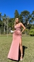 Vestido Longo Tomara que Caia Maitê Rose Com Fenda Enorme Lateral na internet