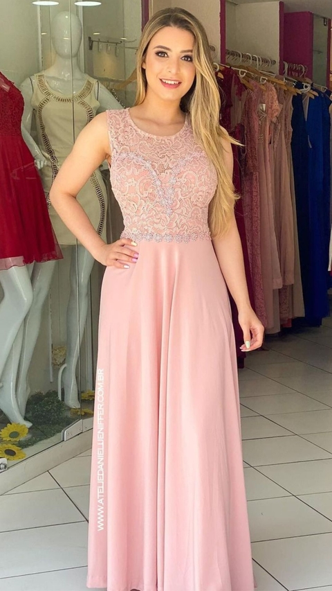 Vestido longo Rose Ana