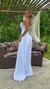 Vestido Longo Nay Branco Tomara Que Caia Com Decote De Laço na internet