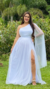 Vestido Longo Branco Alça única Rafa