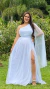 Vestido Longo Branco Alça única Rafa
