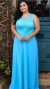 Vestido Longo Ana Azul Tiffany