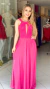 Vestido Nicole Rosa Com Decote