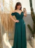 VESTIDO VERDE OMBRO A OMBRO BELLA - comprar online