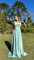 Vestido Longo Verde Fran Tomara Que Caia Com Fenda Enorme na internet