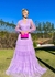 Vestido Longo Três Marias Lilás Manga Longa - comprar online