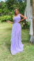 Vestido Mel Lilás Lavanda Longo Alça Única Com Babado Vertical - ♡ Atelie Danieli Jeniffer |  Vestidos de Festa