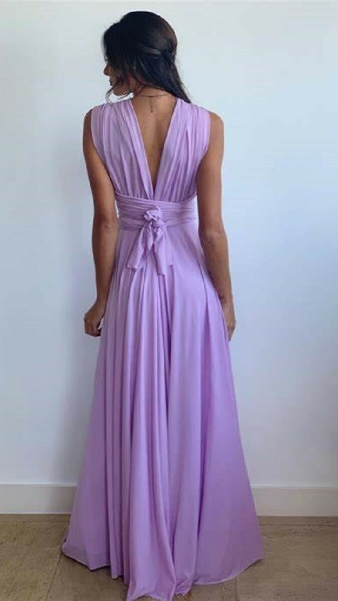 Vestido Infinity Multiformas Lilas Lavanda