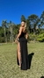 Vestido Longo Tomara Que Caia Preto Maitê Com Fenda Enorme Lateral - comprar online