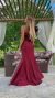 Vestido Longo Marsala Jade Sereia Um Ombro Só Com Babado - ♡ Atelie Danieli Jeniffer |  Vestidos de Festa