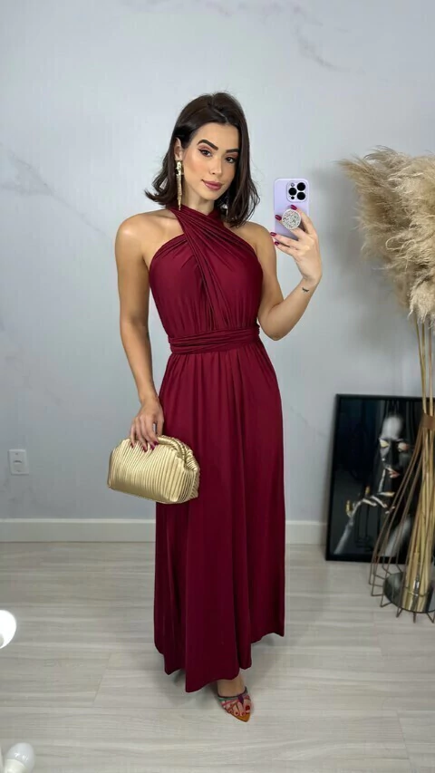 Vestido Infinity Multiformas Marsala