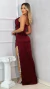 Vestido Longo Sereia Marsala Alça E Fenda Maya na internet
