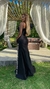 Vestido Longo Preto Jade Sereia Um Ombro Só Com Babado - loja online