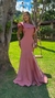 Vestido Longo Rose Jade Sereia Um Ombro Só Com Babado - comprar online
