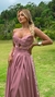 Vestido Longo Nay Rose Tomara Que Caia Com Decote De Laço - ♡ Atelie Danieli Jeniffer |  Vestidos de Festa