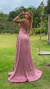 Vestido Longo Nay Rose Tomara Que Caia Com Decote De Laço na internet