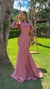 Vestido Longo Rose Jade Sereia Um Ombro Só Com Babado - loja online