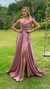 Vestido Longo Nay Rose Tomara Que Caia Com Decote De Laço - comprar online