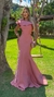 Vestido Longo Rose Jade Sereia Um Ombro Só Com Babado na internet