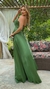 Vestido Longo Nay Verde Oliva Tomara Que Caia Com Decote De Laço na internet