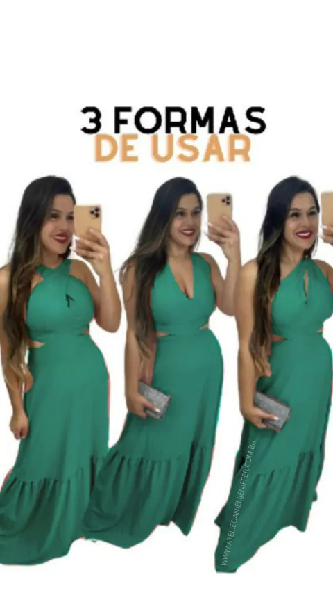 vestido Laís verde