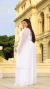Vestido Longo Branco Rafa Alça Única Plus Size na internet