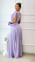 Vestido Longo Beatriz Lilás/Lavanda Manga Nula Com Abertura Lateral - ♡ Atelie Danieli Jeniffer |  Vestidos de Festa