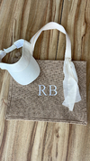 kit bolsa juta alça off white+viseira