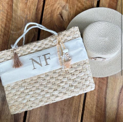 kit bolsa faixa + chapéu Paris 1.0 off-white