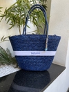 bolsa Paris 2.0 com forro e ziper azul-marinho