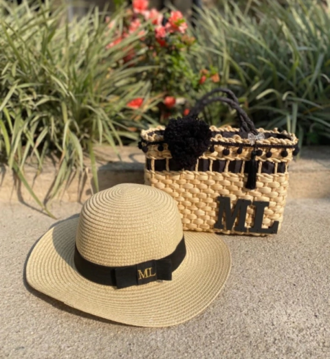 kit bolsa PP + chapeu infantil