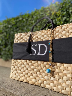 kit bolsa faixa + chapéu aba longa preto - comprar online